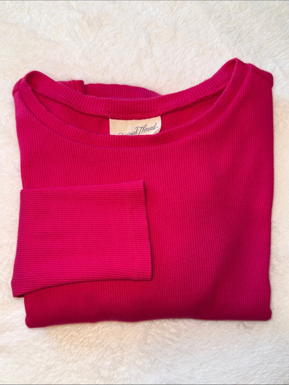 Universal Thread Rib Long Sleeve Tee - Picture 2 of 9